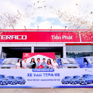 teraco-o-to-tien-phat-to-chuc-thanh-cong-le-ban-giao-xe-tai-van-tera-v8-cho-sagawa-express-viet-nam