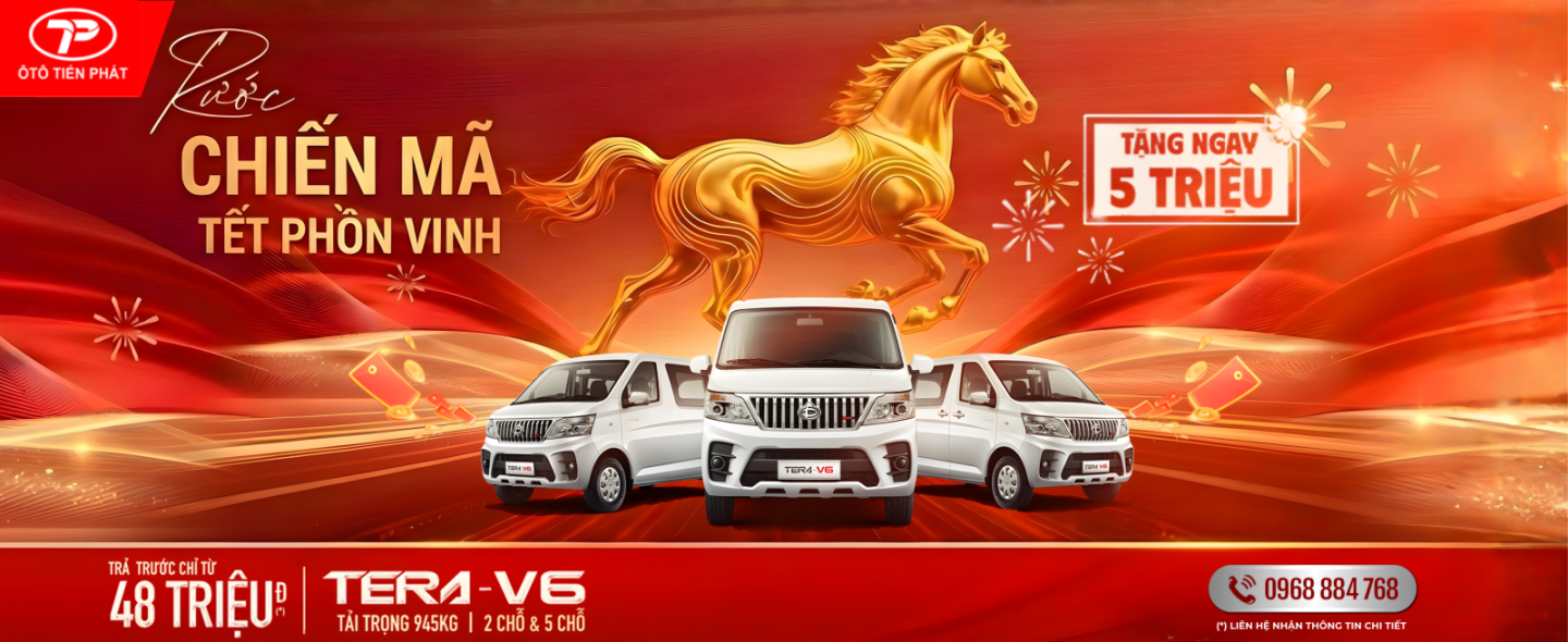 XE TẢI VAN TERA-V6 KHUYẾN MÃI THÁNG 1