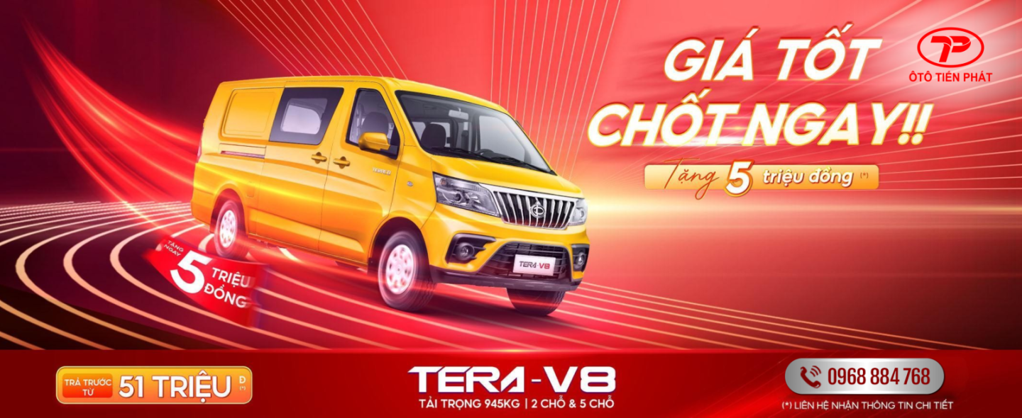 XE TẢI VAN TERA-V8 KHUYÊN MÃI THÁNG 10